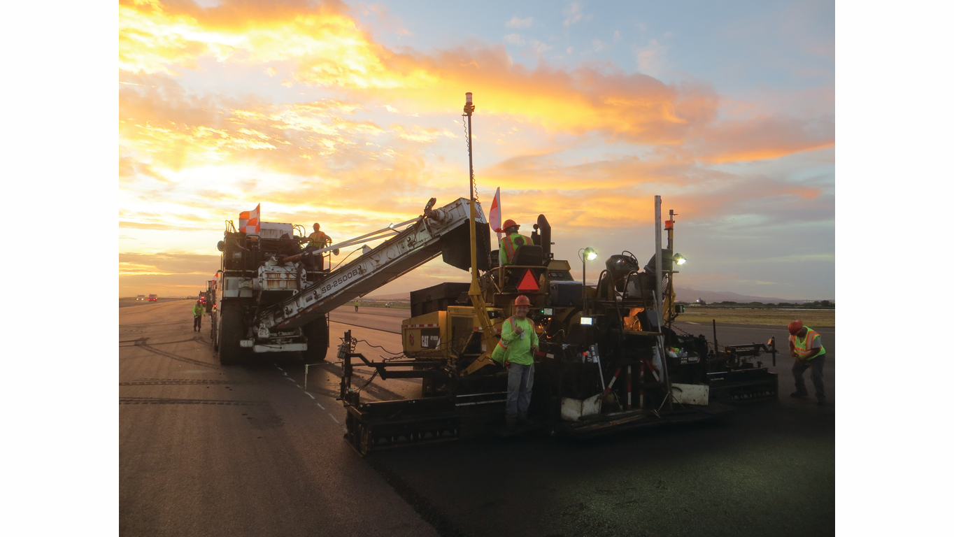 The team at Jas. W. Glover Ltd. worked in 24-hour shifts to keep portions of the runway open at all times and to ensure minimal flight disruptions.