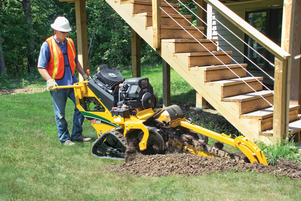 Dedicated trenchers do a nice job to get in those hard to reach areas where trenching is often needed.