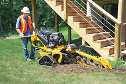 Dedicated trenchers do a nice job to get in those hard to reach areas where trenching is often needed.
