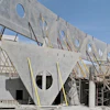 The project also included a combination of construction systems: tilt-up panels with slab design in two directions, tilt-up panels working as retaining walls with double-T beams, and tilt-up panels with concrete slabs in one and two directions.