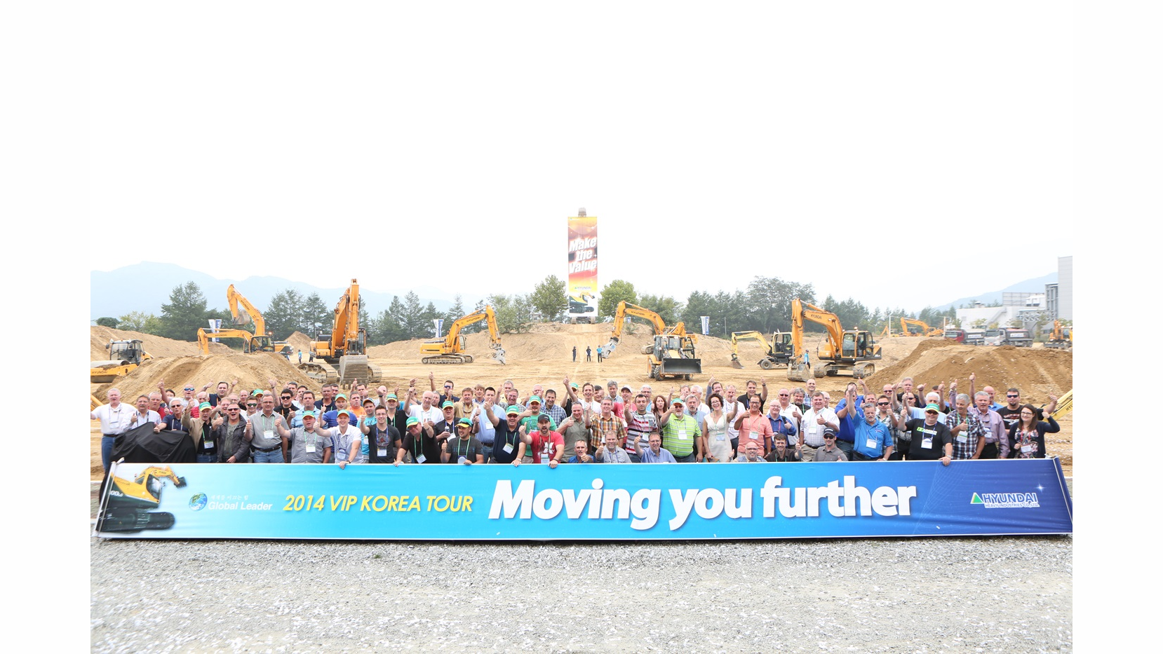 Roughly 150 dealers and customers, primarily from North America, participated in the 2014 Hyundai VIP Tour.