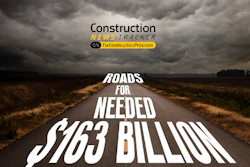 Construction News Tracker Video: •$163 Billion Needed To Improve Deteriorating US Roads