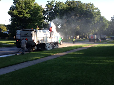 Allied Construction was already under contract for extensive asphalt patching when the scope was expanded to mill and resurface numerous asphalt and concrete roads throughout the city.