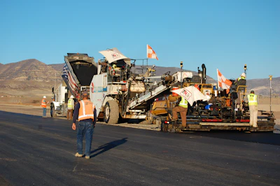 United Companies paved a 650-ft. by 320-ft. apron and a 1,200-ft.-long by 50-ft.-wide taxiway in addition to the runway.