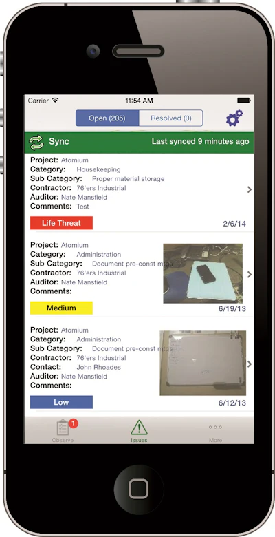 The app helps construction contractors identify which projects, contractors, crews or even work tasks are most at risk of increased injuries.