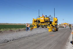 Paulsen Inc., based out of Cozad, NE, brought in its new GOMACO two-track GP-2400 paver with Leica Geosystems 3D guidance system for the half-width overlay on Darr Link, an important road connecting Interstate 80 with Highway 30.