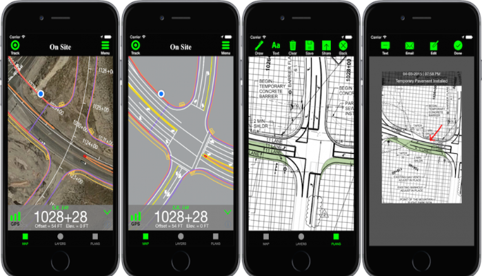 A unique feature of OnStation is its Mobile Design Maps which allow the user to view the project design on a satellite map. This feature also lets users add drawings or layer multiple drawings on the map.