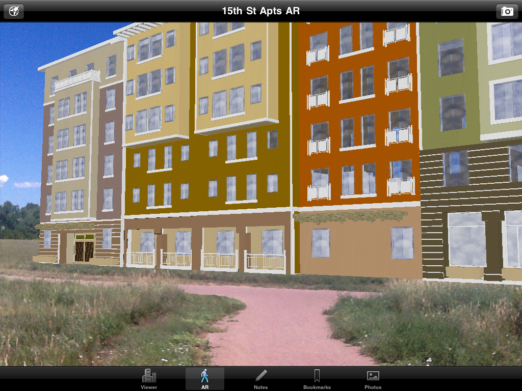 SightSpace overlays 3D models onto the real world, to scale, and enables a virtual walk through using a mobile device.