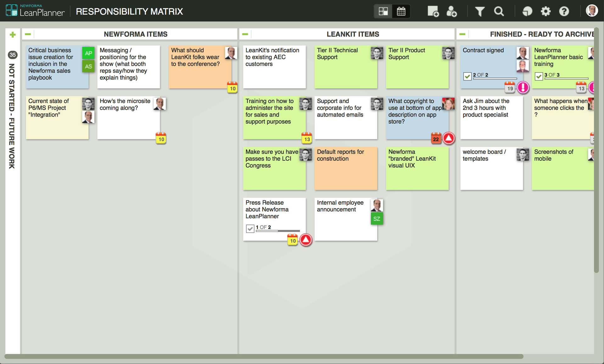 Newforma LeanPlannerDashboardMockup 561e58f658980