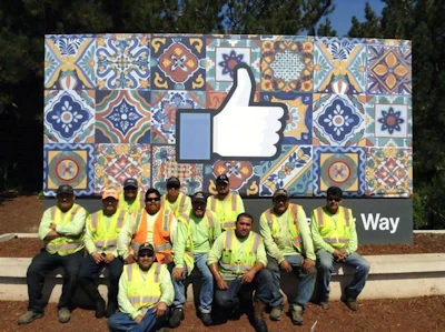 Crew at Facebook Headquarters 566b421c72935