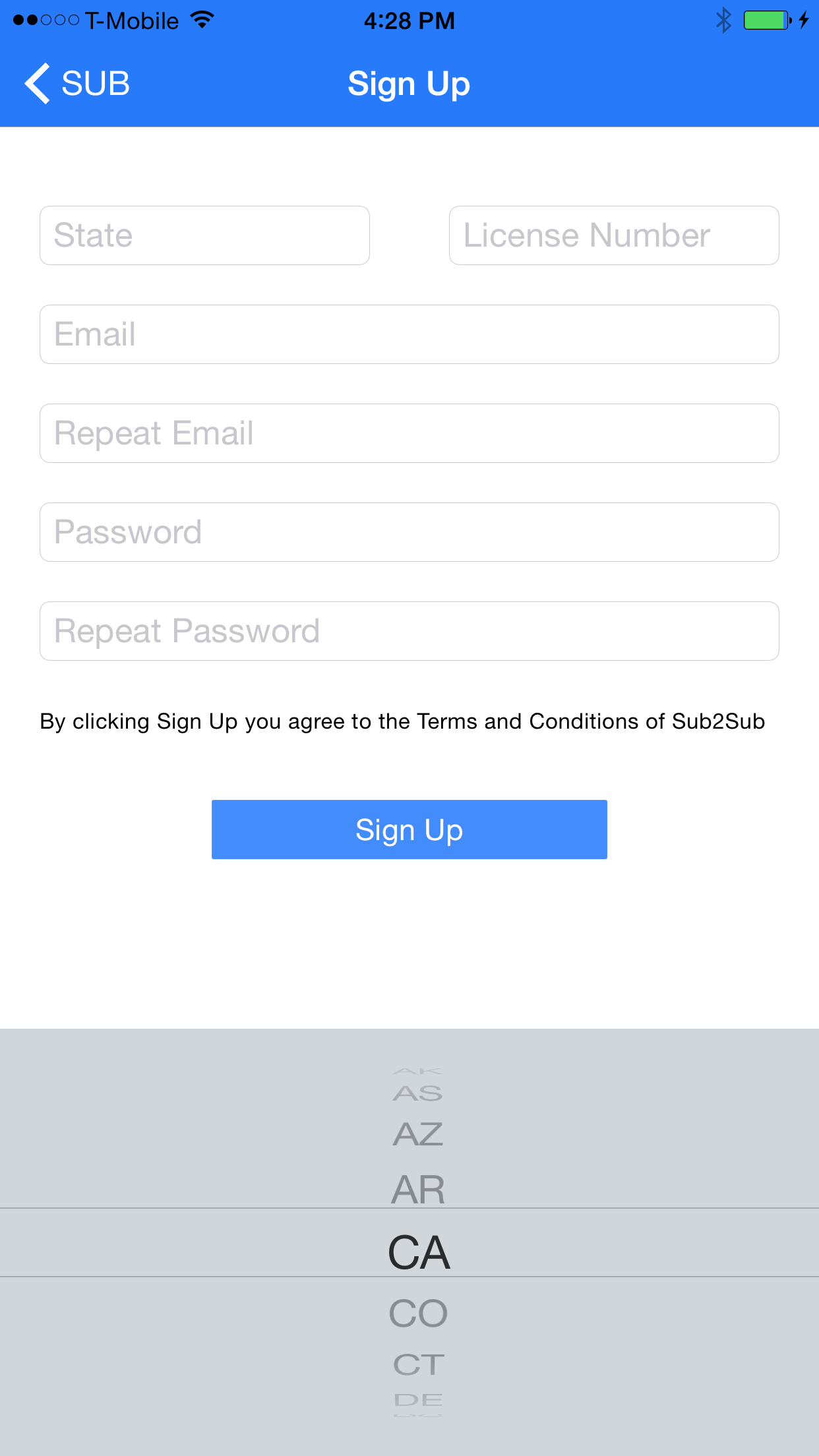 Sub mobile app sign up page 56685f91da2e2
