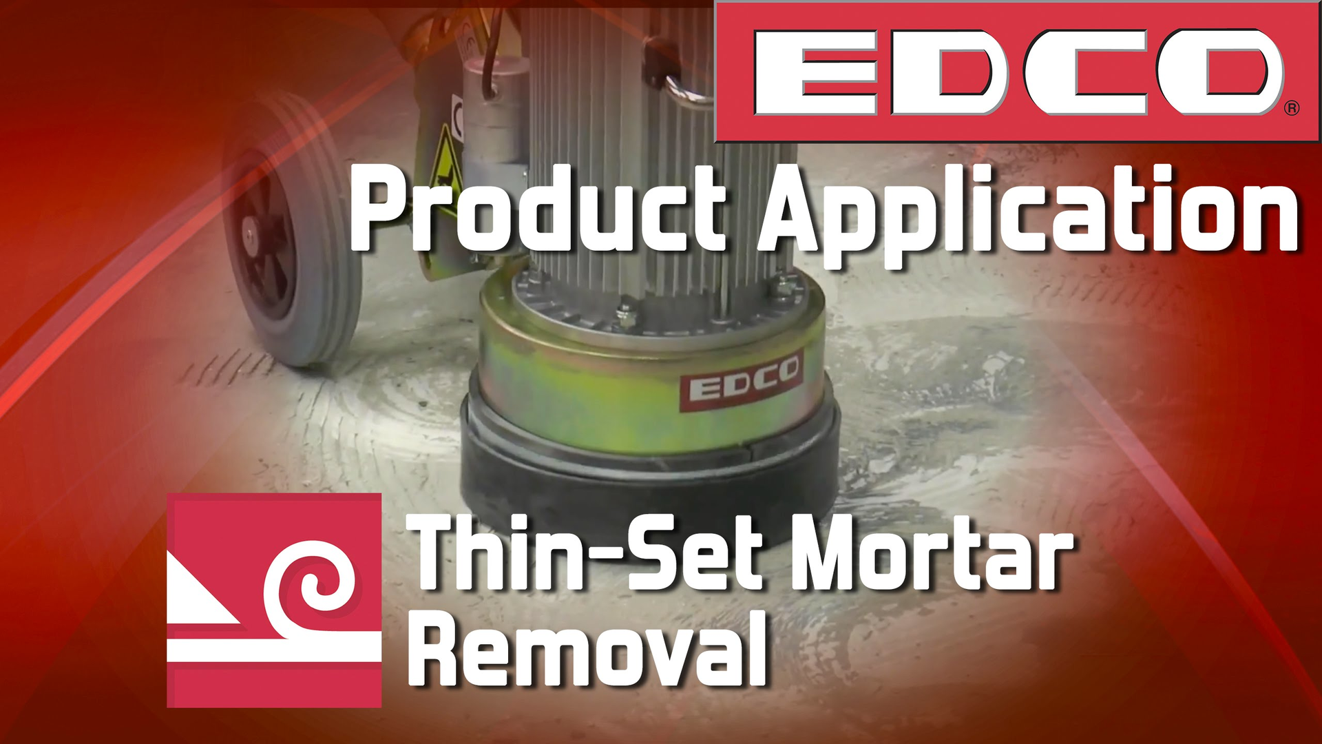 [VIDEO] EDCO Product Application - Thin Set Mortar Removal with Magna-Trap Turbo Grinder