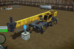 Video: Vortex RT Mobile Crane Training Module from CM Labs Simulations