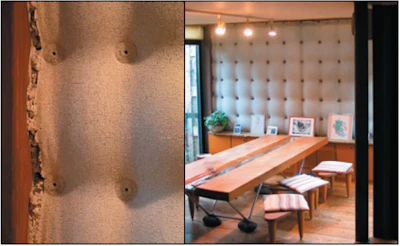 Figure 2. Quilt-like formwork pattern used for the Eiji Hoshino Residence.