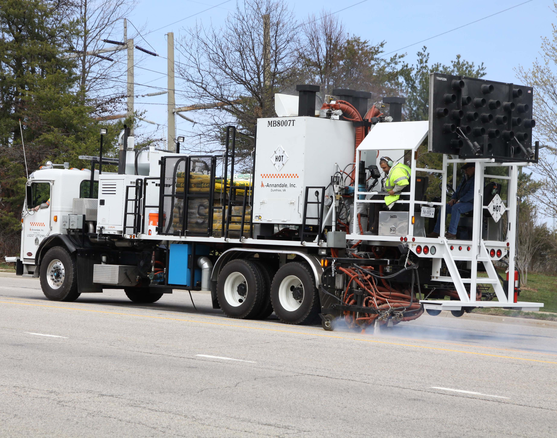 Don't have unnecessary workers involved. When cleaning the lines on a truck-mounted unit, for example, have only one person at the exit point (the gun) and another running the valve on the truck.