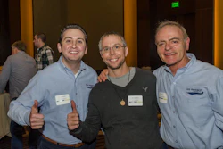 From left, U.S. Pavement Services’ Andrew Musto, chief operating officer; Rick Adkison, Carolinas general manager; and Mike Musto, chief executive officer.