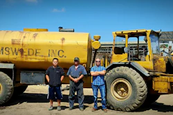 It may have a lengthened frame, water tank and ag pump on it but this 1968 Volvo truck is the oldest working Volvo articulated hauler in North America.
