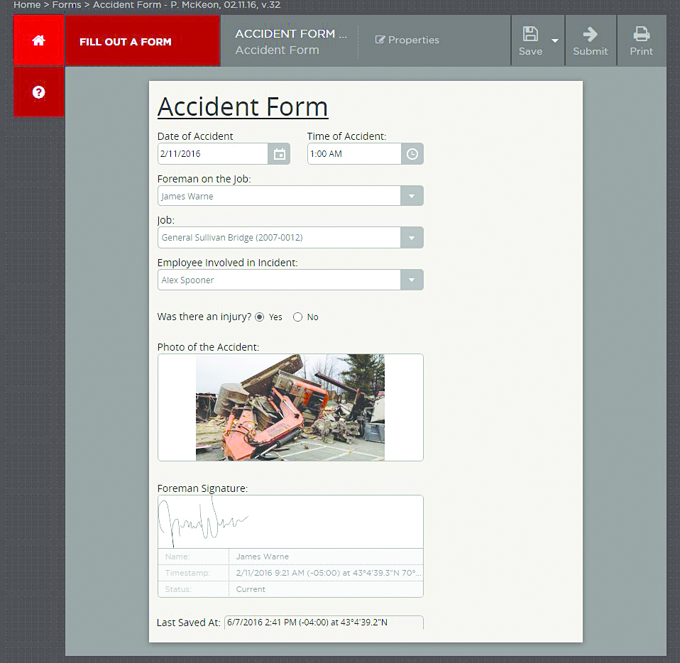 Cloud-based access to create and manage form templates, fill out forms, and view data anytime, anywhere and on any device.
