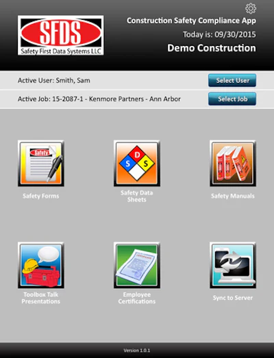 All reports for active jobs, as well as all other safety documents, are stored in the mobile device and can be viewed at any time with no need for an Internet connection.