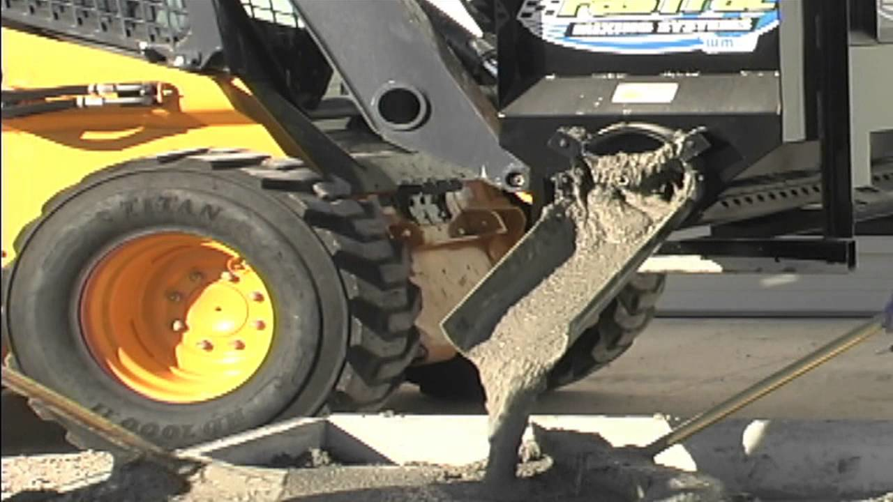 [Video] FasTrac Concrete Mixer For Skid-steer Loaders