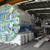 The 'Lady Bird' tunnel boring machine was used to construct the 23,600-ft. Blue Plains Tunnel, which measured 23 ft. in diameter.