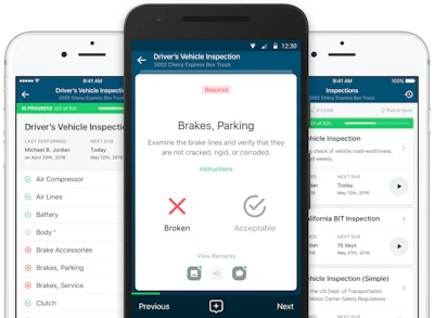 Fleetio Go provides an easy way to view and update statuses, log issues, conduct inspections and schedule maintenance from a smartphone or tablet.