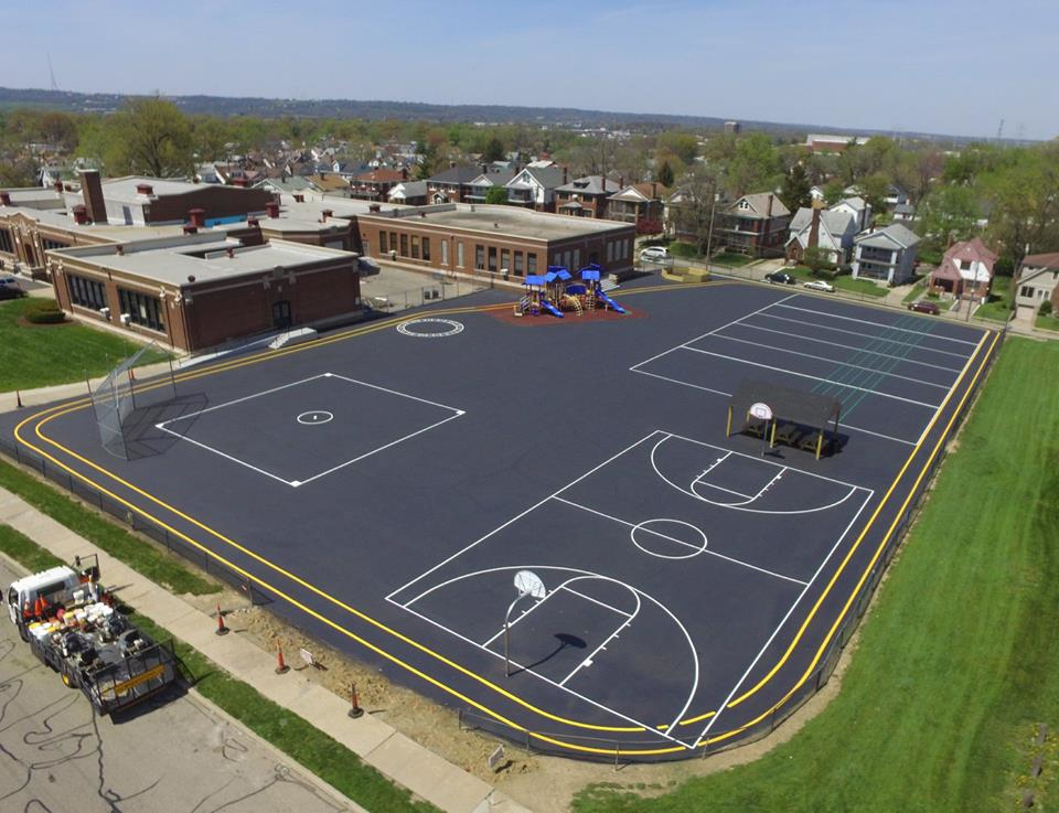 As a former educator herself, Southwestern Ohio Services Owner Laura Hrnyak was extremely proud and excited to be able to help in creating a fun, health-inspired playground for the students, school and surrounding community.