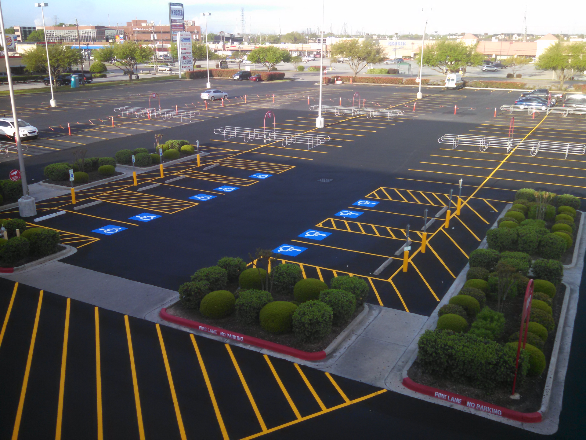 This was capital improvement project for this Target store and required attention to both the asphalt and concrete surfaces.