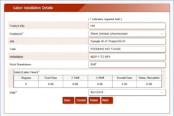 With JobTrac Mobile, field supervisors can send daily work reports to the office from a mobile device.