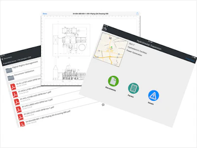 Field workers have access to multiple project repositories so they can easily search documents or create favorites for easy online or offline control.