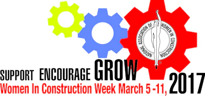 The focus of Women In Construction Week is to highlight women as a visible component of the construction industry.