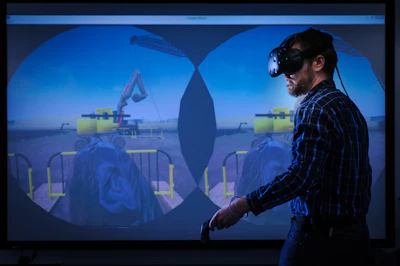 The Rhur-University Bochum (RUB) VR technology replicates the actual site where trainees will work; real-world elements such as sound and machinery are included to create as realistic an experience as possible.