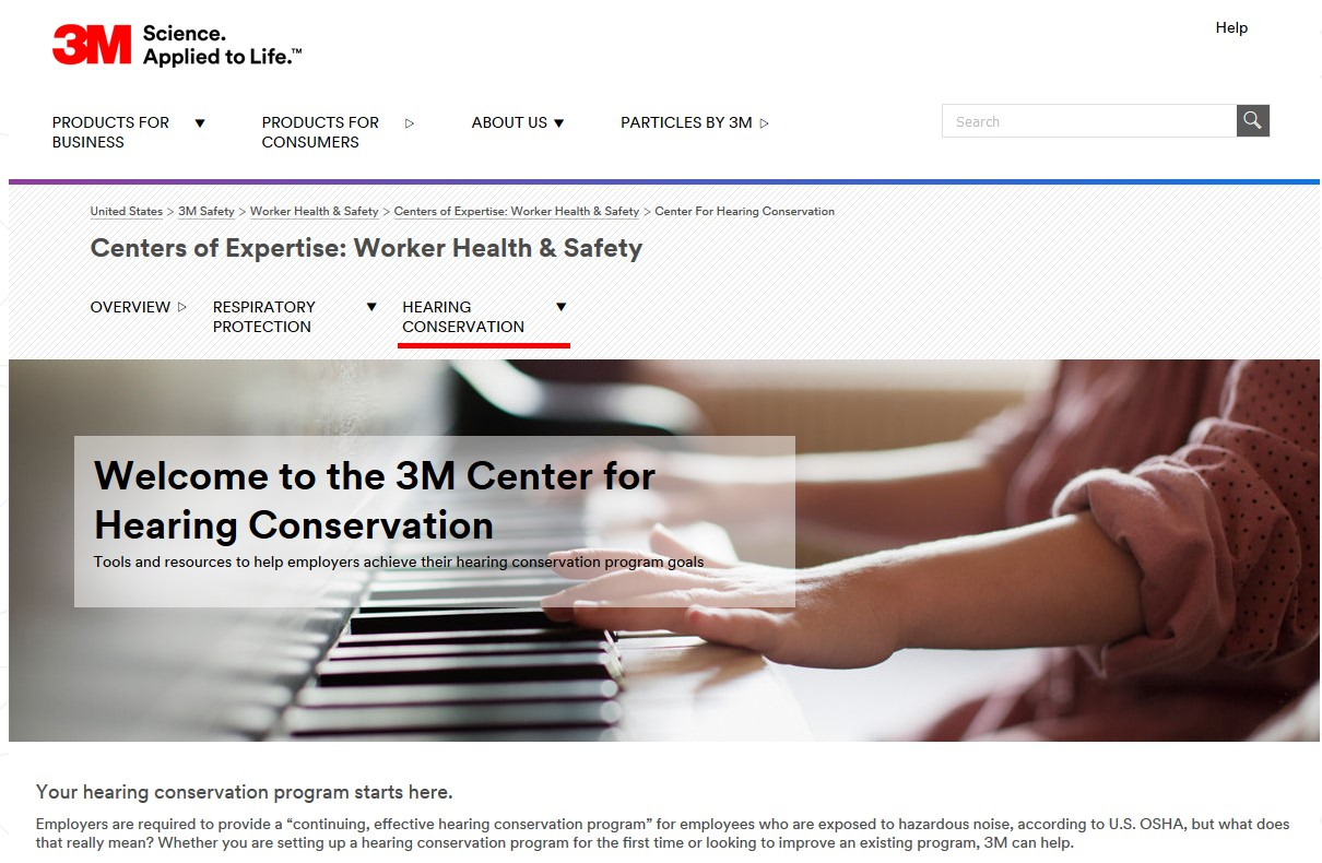 With the 3M Center for Hearing Conservation safety managers can find articles and details about the seven elements of a hearing loss prevention program, as well as helpful videos, toolkits, fast facts and more.