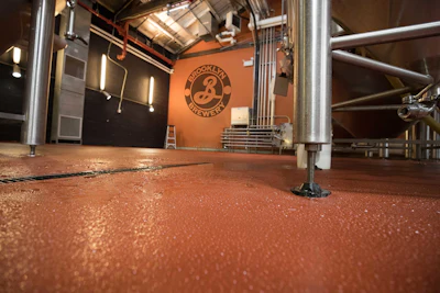 Flowcrete Americas supplied Brooklyn Brewery's Williamsburg plant with close to 8,000 sq. ft. of cementitious urethane as part of a major upgrade of the site.