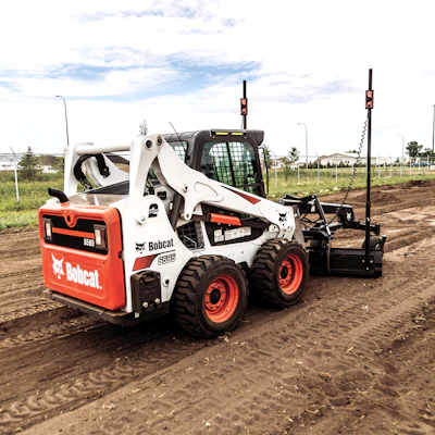 The higher ground pressure associated with tires can be an advantage in dirt work requiring more surface compaction.