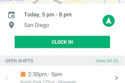 With the Ximble mobile app, employees can use their mobile devices to set availability, check schedules, clock in and out, submit time-off requests, swap shifts and manager their profiles.