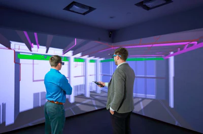 Suffolk's Smart Labs will feature a virtual reality CAVE that allows clients to virtually step into a building before it is built.