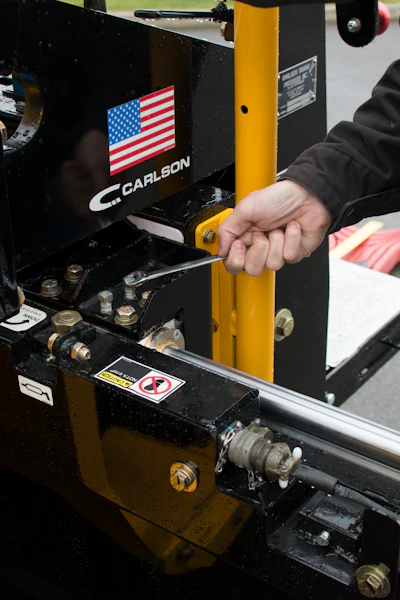 The slide track is what the extension runs in and out of and if it’s loose, tighten or replace the bushings so your extensions run properly all season.