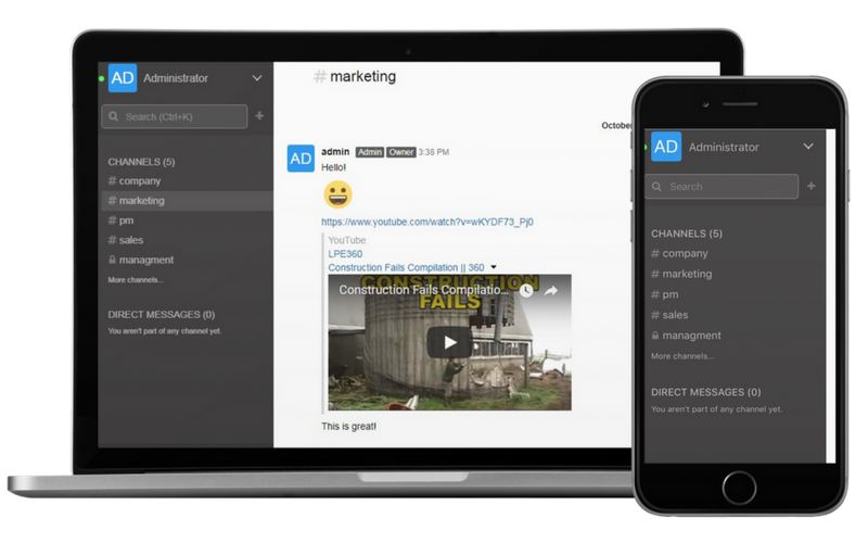 BuzzCrew gives your construction team a shared workspace where conversations are organized and accessible.