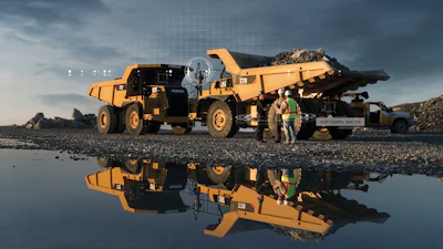 On the CAT Detect System, numerous tags are pre-stiched into standard vests or hard hats, and rigid tags are mounted on fixed objects to bounce signals back that trigger alerts.