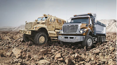 No stranger to extreme-duty military vehicles, Navistar also provides jobsite access solutions with the addition of AWD options on its current generation International severe-duty trucks.