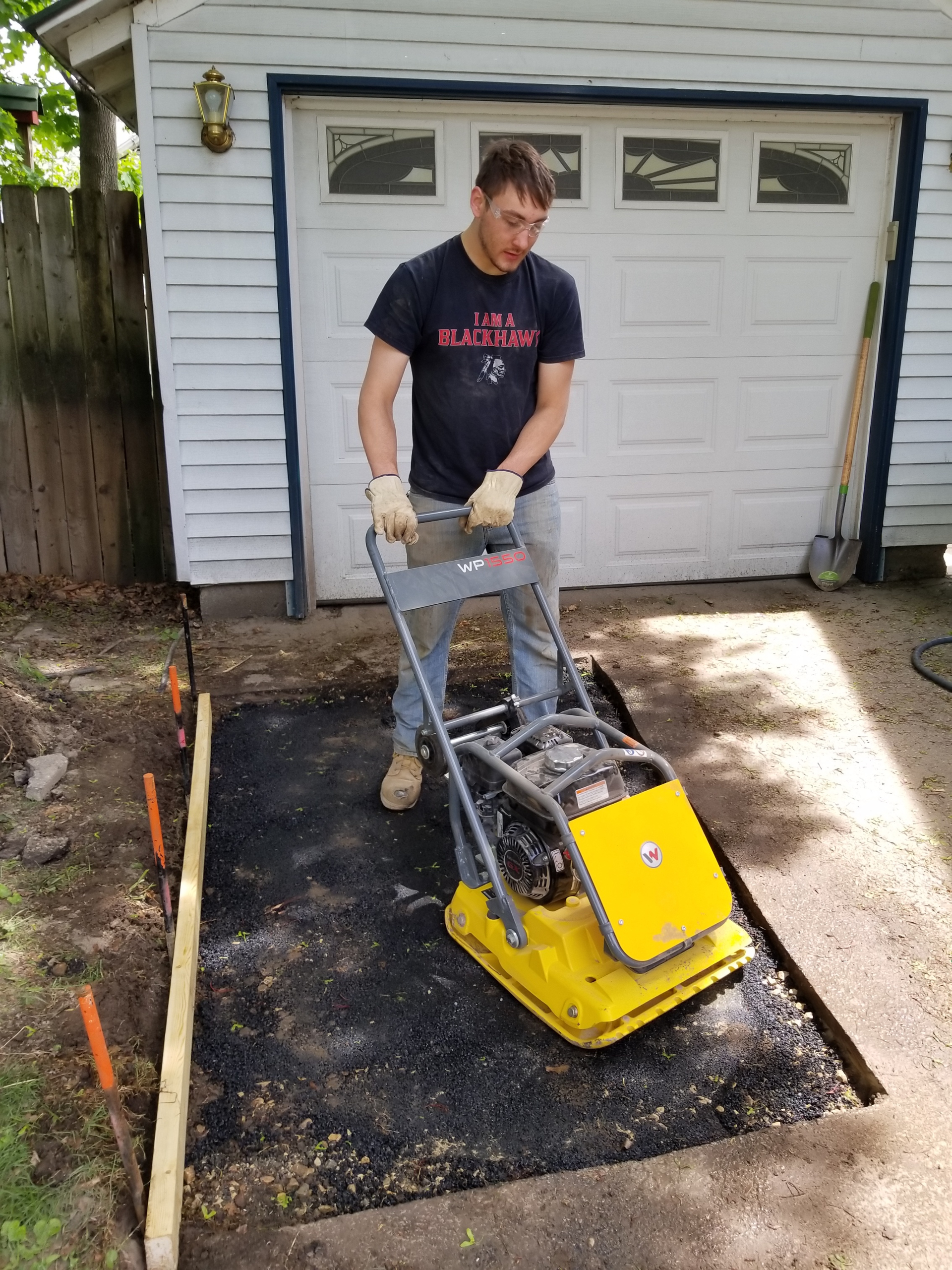 “Assisting” with this project was family friend Josh Rutherford, 20. By assist, we mean he basically did all the heavy lifting.