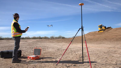 Flying a commercial drone capable of gathering data of survey-level accuracy has been automated to the point that flights can be launched and controlled from a smart phone. But some contractors may want data-analysis support from a drone service provider.