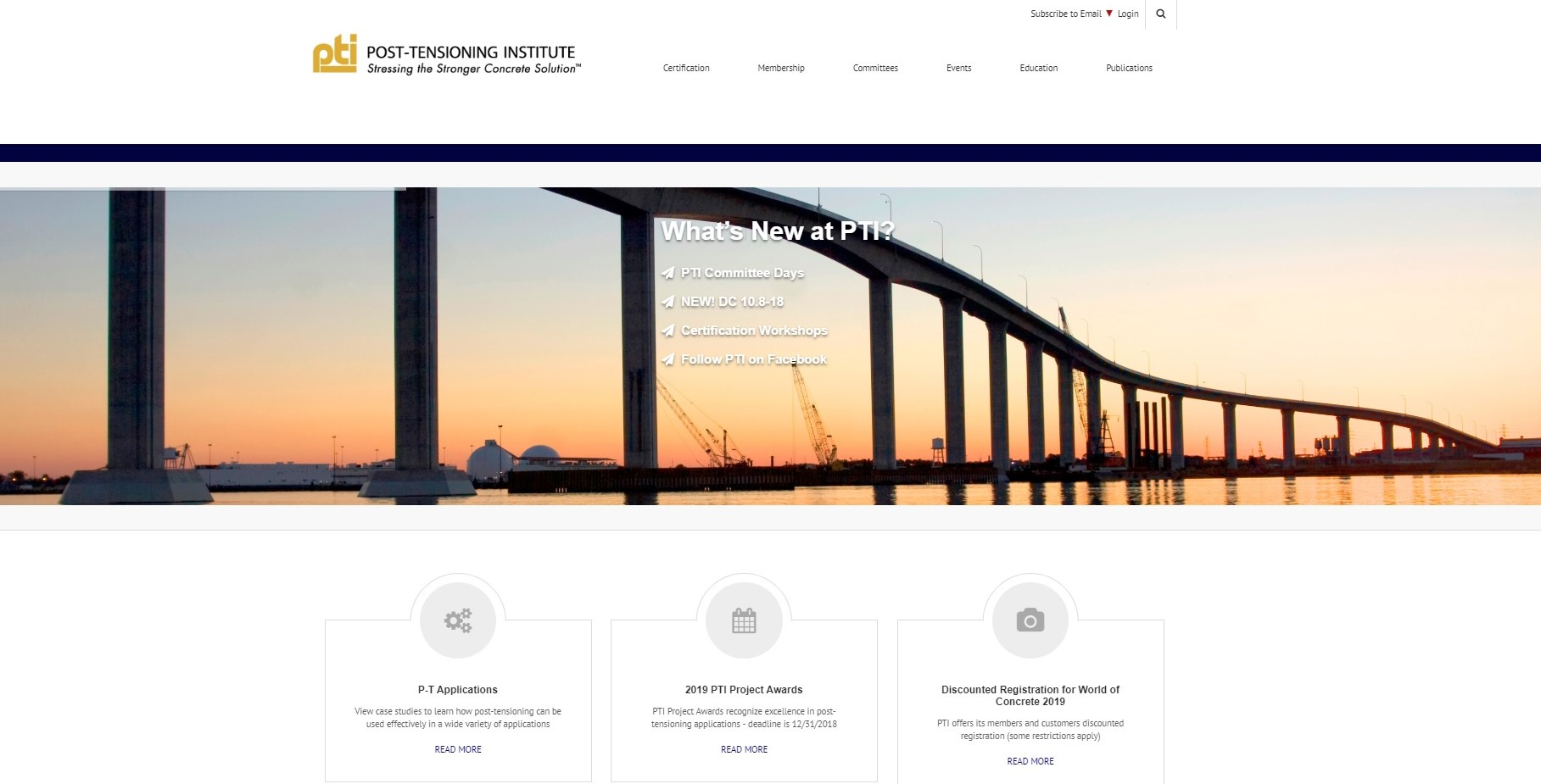 Pti New Website Screenshot