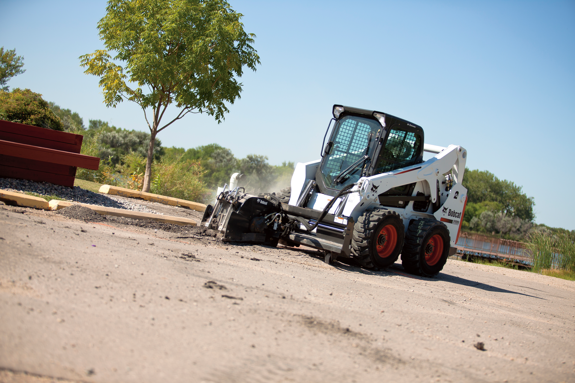 You may want to change hydraulic oil more frequently if you are using a loader for heavy-duty applications, and specifically if it is used with high-flow attachments where you are running the attachment frequently over relief and at hotter temperatures.