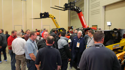 Manitou introduced new products ranging from skid and track loaders to telehandlers and mobile elevated work platforms.