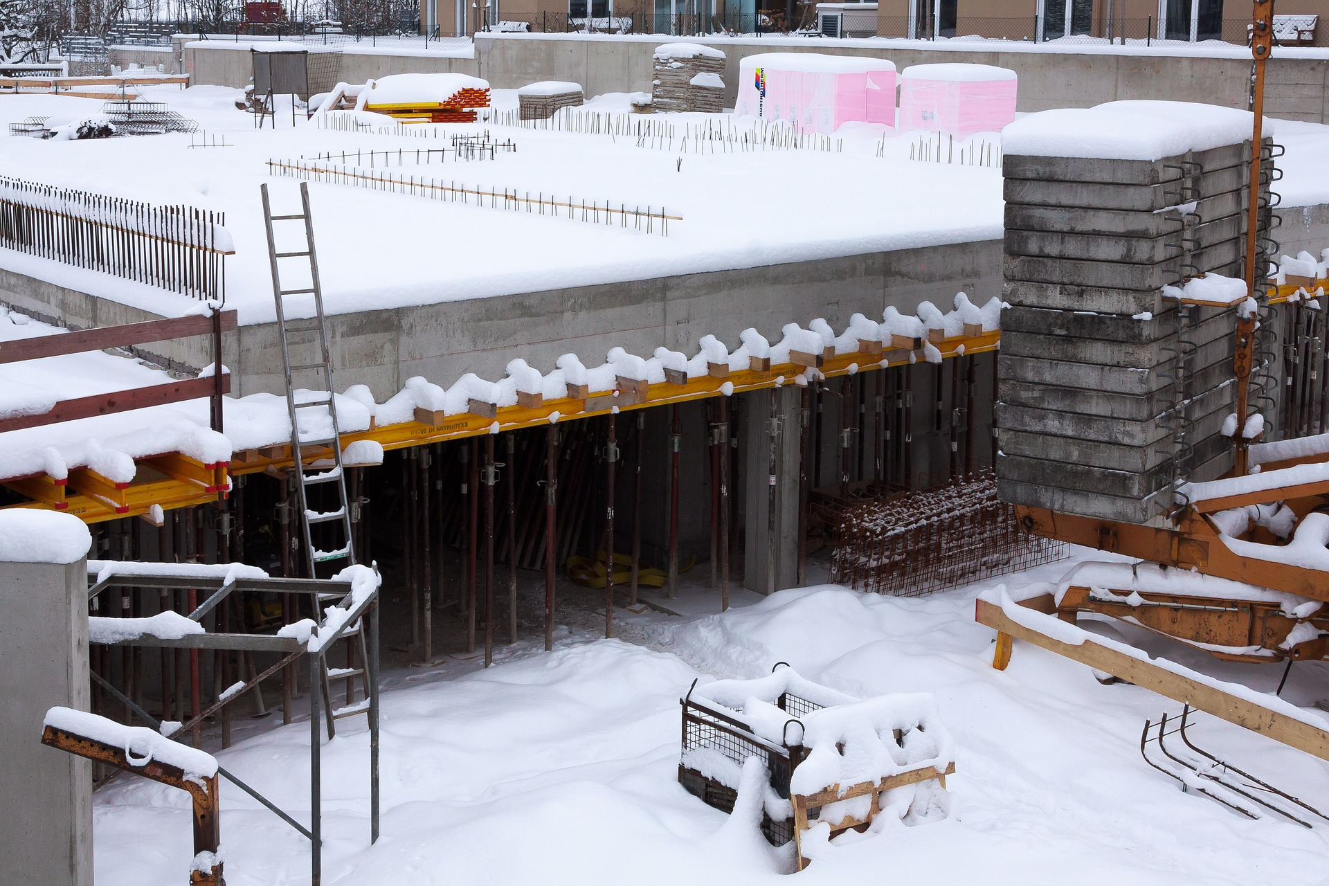 Winter Construction Site