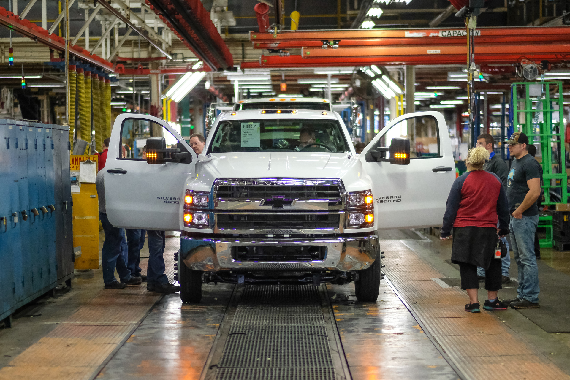 The Chevrolet Silverado 4500HD, 5500HD and 6500HD chassis cab trucks  the first-ever medium duty Silverado trucks  are assembled Monday, December 17, 2018.