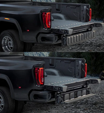 2020 GMC Sierra HD offers a six-function MultiPro tailgate on all trim levels.