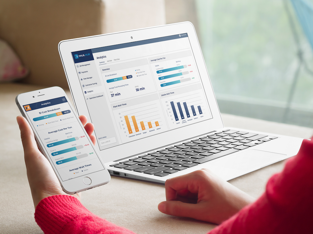 Haul Hub Analytics Mobile And Web 1000